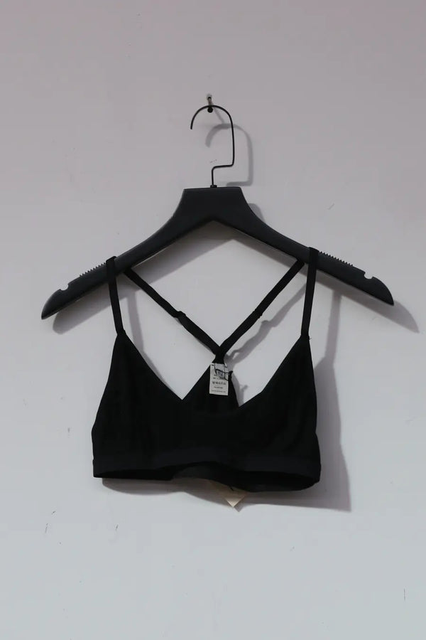 BASERANGE knitted stretch bra BRXX black